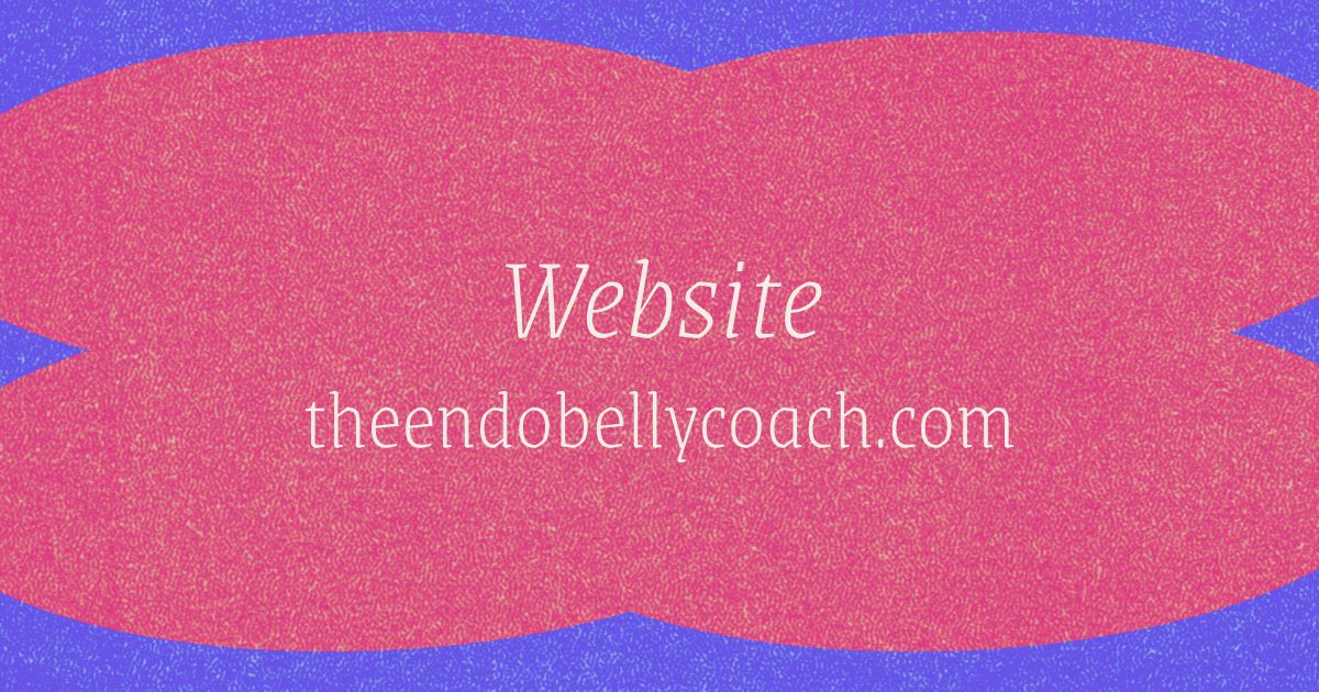 Website - theendobellycoach.com managing endo belly
